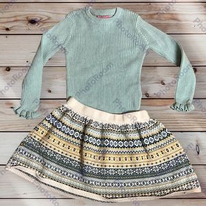 SOLD - Isaac Mizrahi New York Girls Sweater Skirt Outfit Matching Set Size 5T